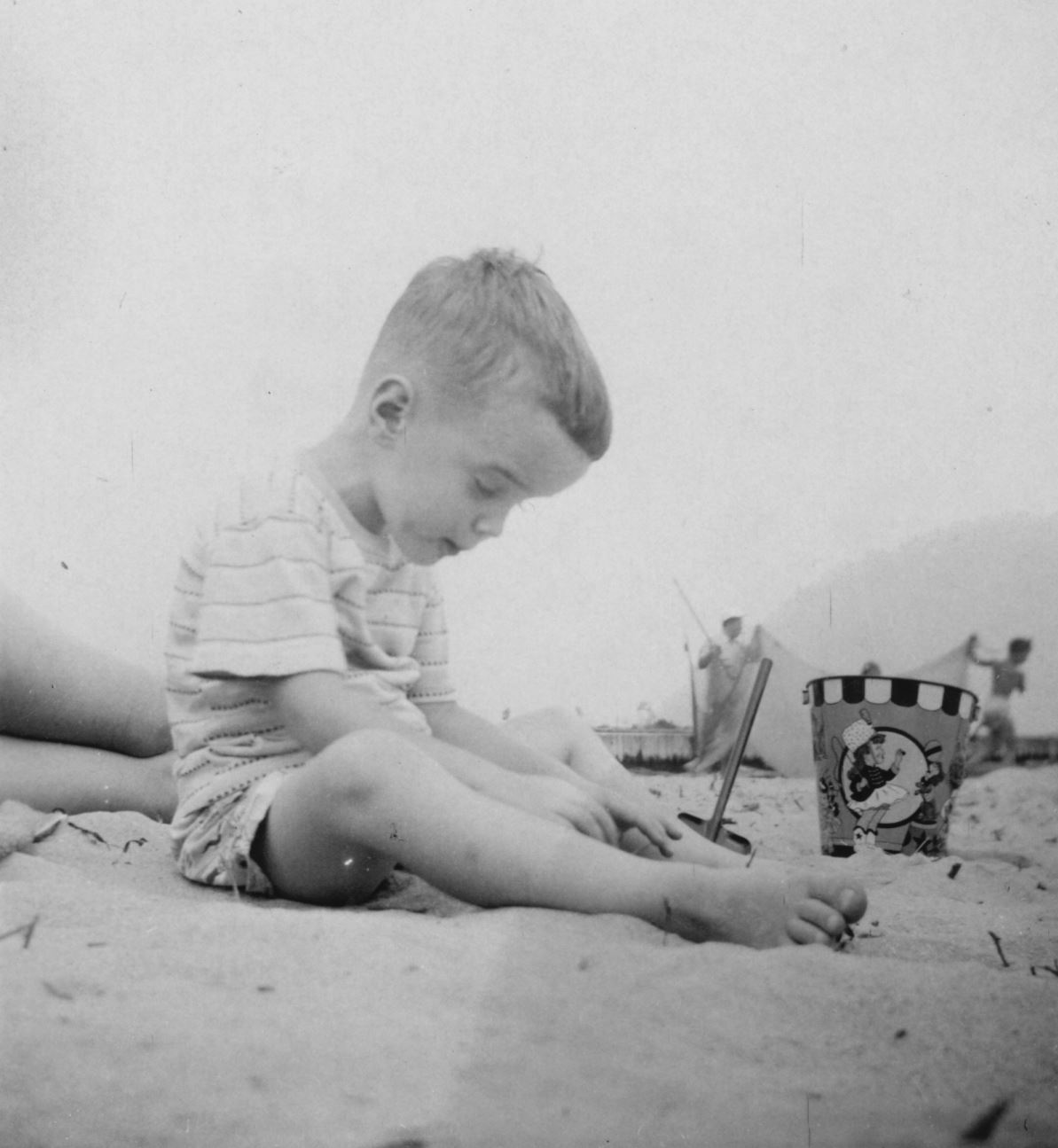 Young Rick at the beach