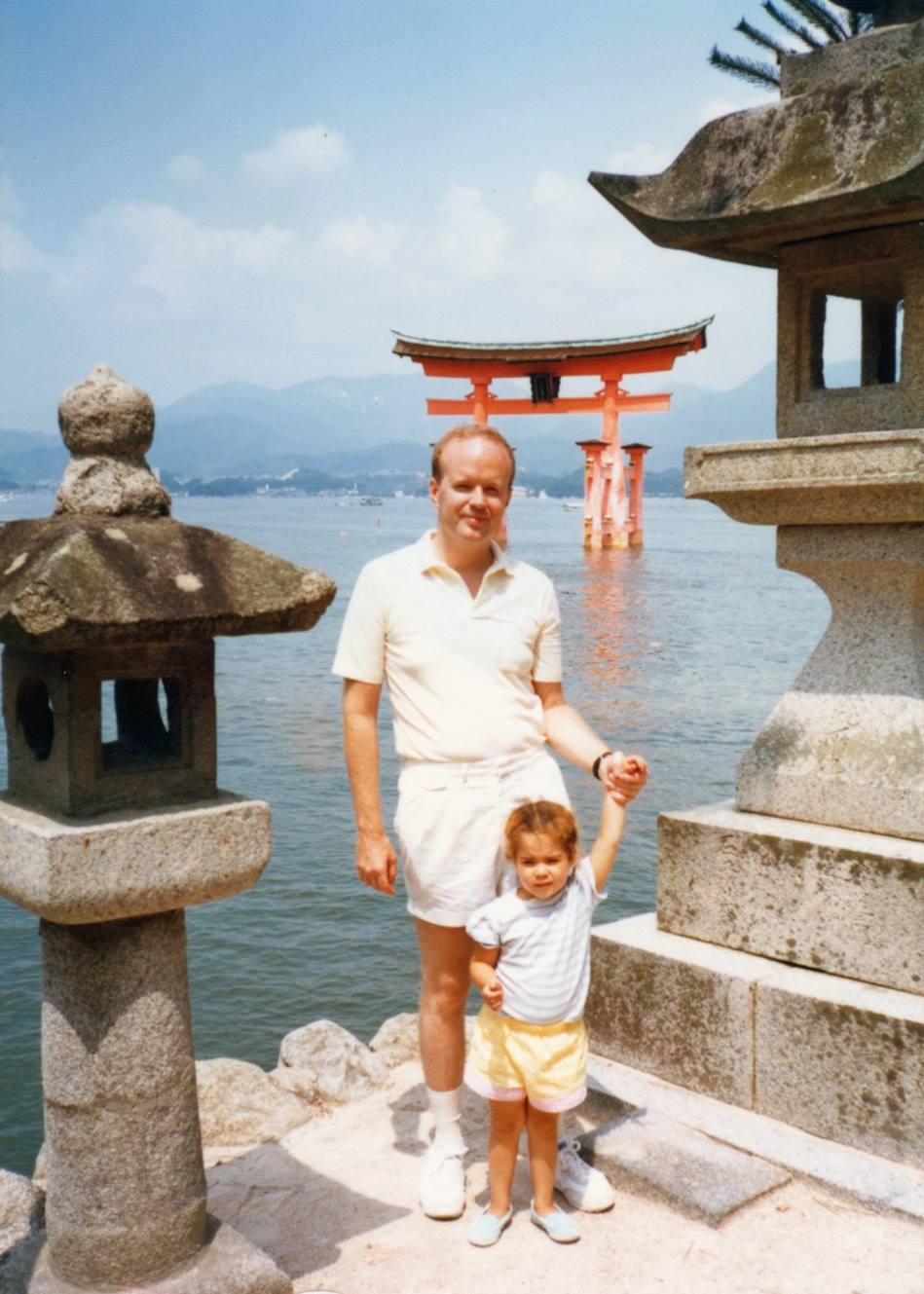 Rick in Japan with his daughter